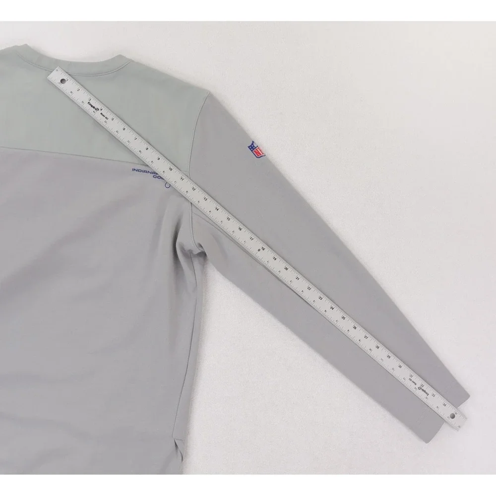 Nike Indianapolis Colts Coachs On Field 1/4 Zip Pullover Jacket Mens‎ Large Gray